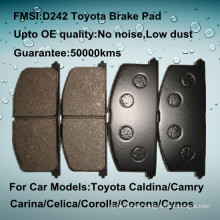 D242 Toyota disc car brake pad